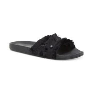 Jessica Simpson Women's Playah Sandals Black Cotton Weave 6M US